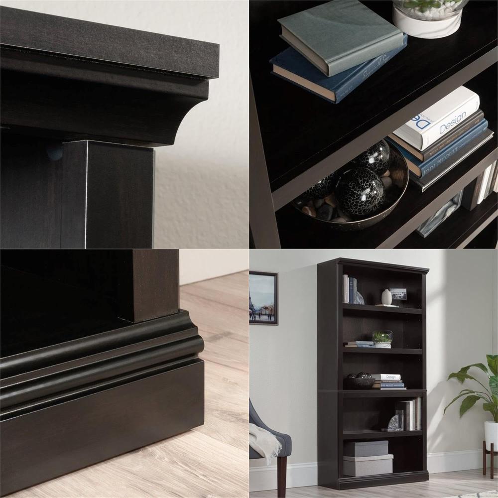 Bookcase Wood Shelf - 5-Shelf Traditional Bookcase, Engineered Wood, Estate
