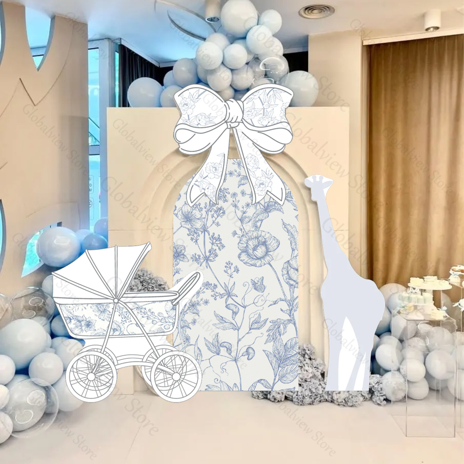 Letter Tray Desk - Printed Blossoms Arch Party Backdrops Bow
