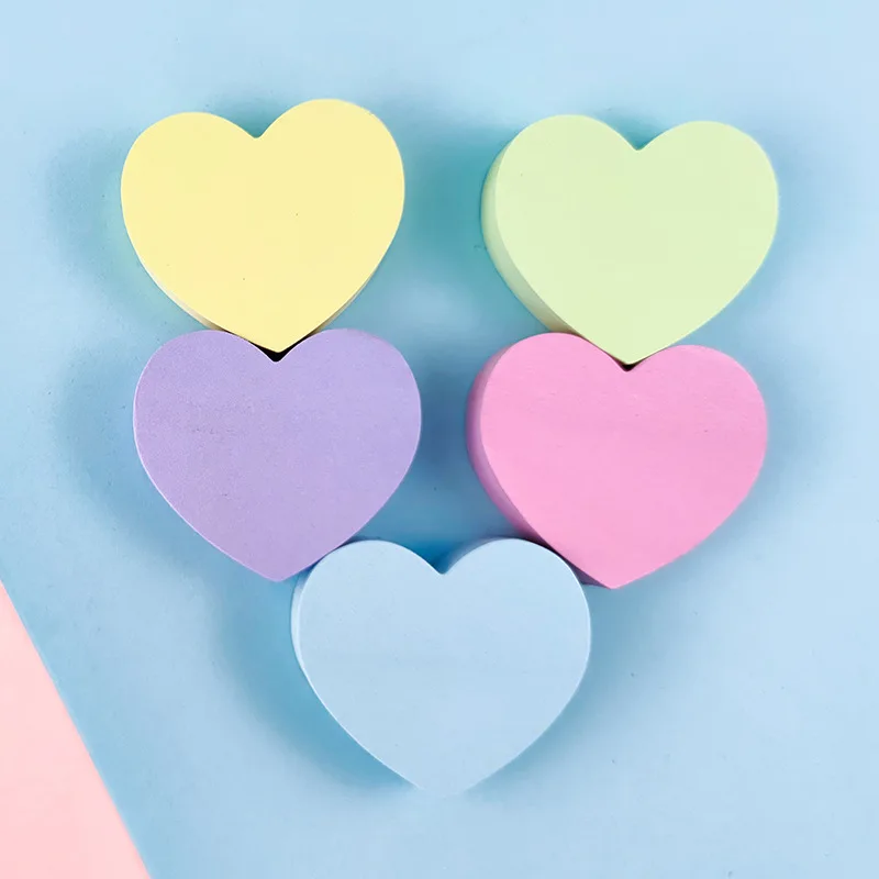 Sticky Note Dispenser - Heart Sticky Notes Notepad Self Sticky