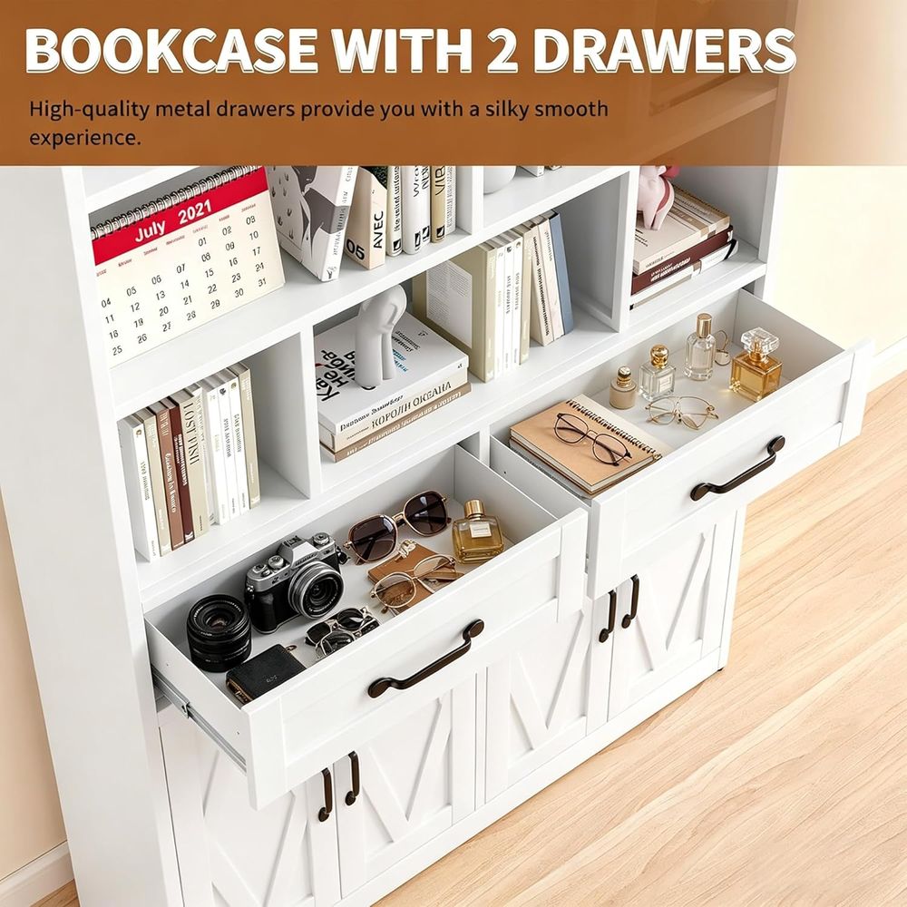 Sturdy Metal Tall Bookcase wit - Home Office In Living Room 리뷰 및 가격