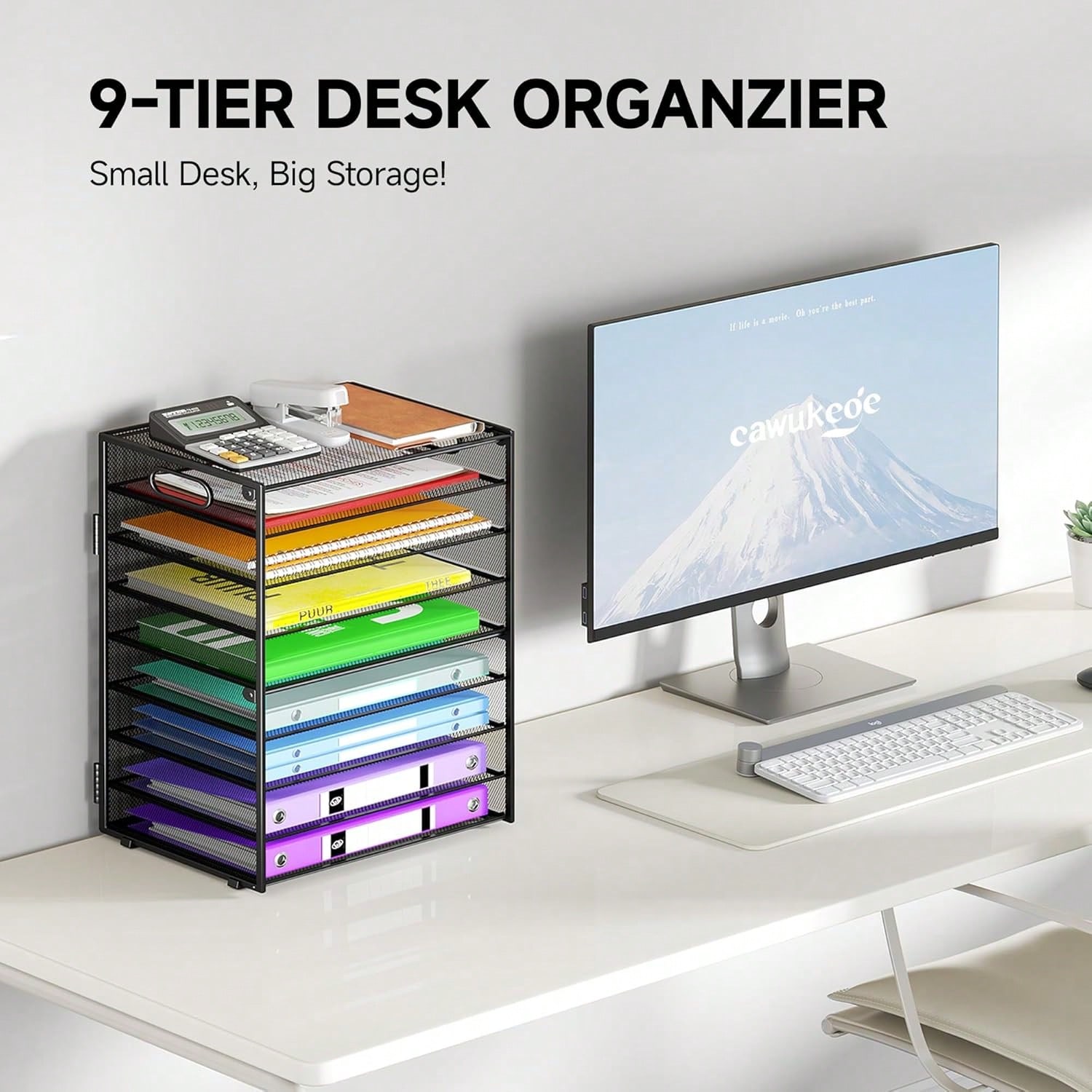 9 Tier Paper Organizer With Ha - Letter Tray Desk 리뷰 및 가격