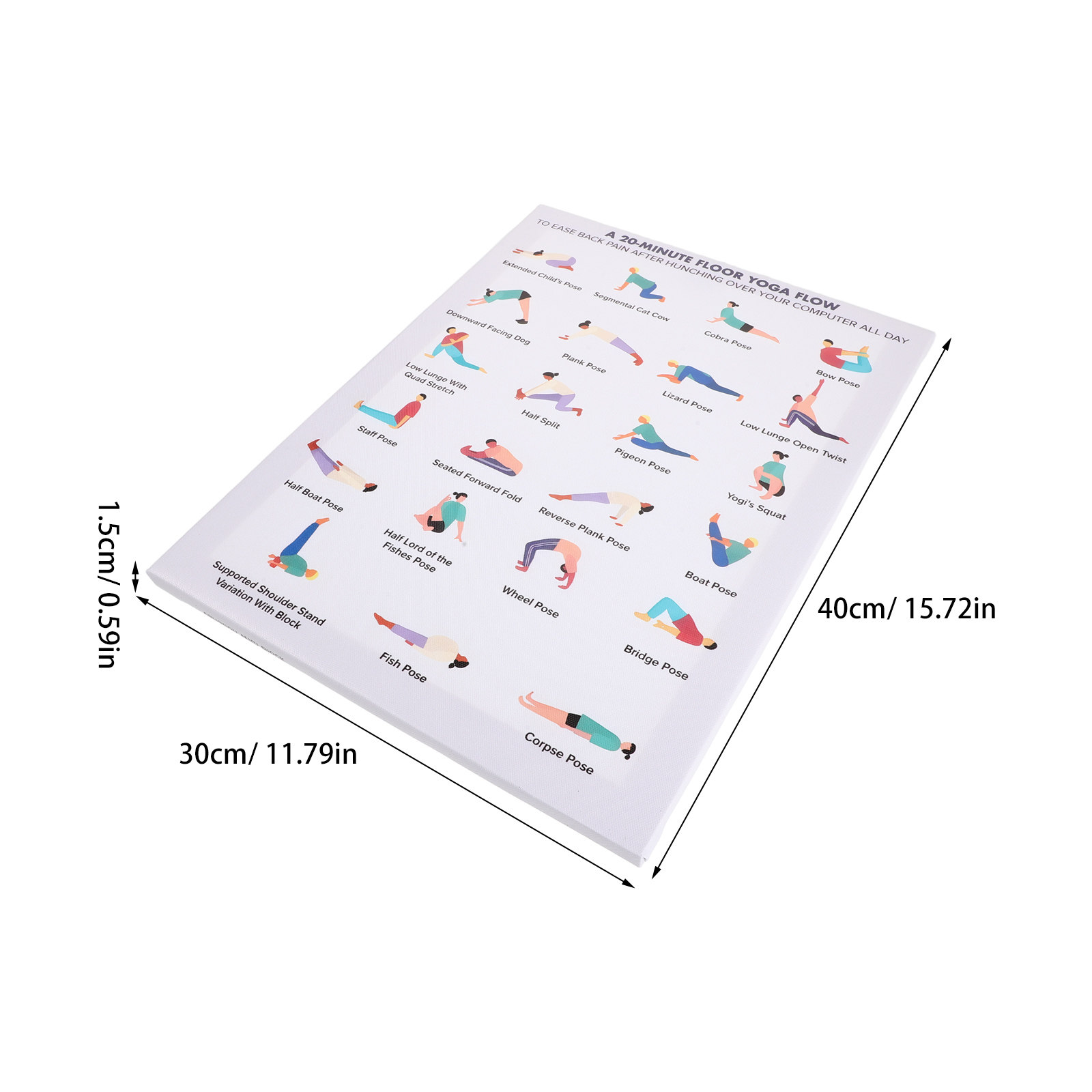 Yoga Poster Wall Art Bundle Mo - Home Office Quotes 리뷰 및 가격