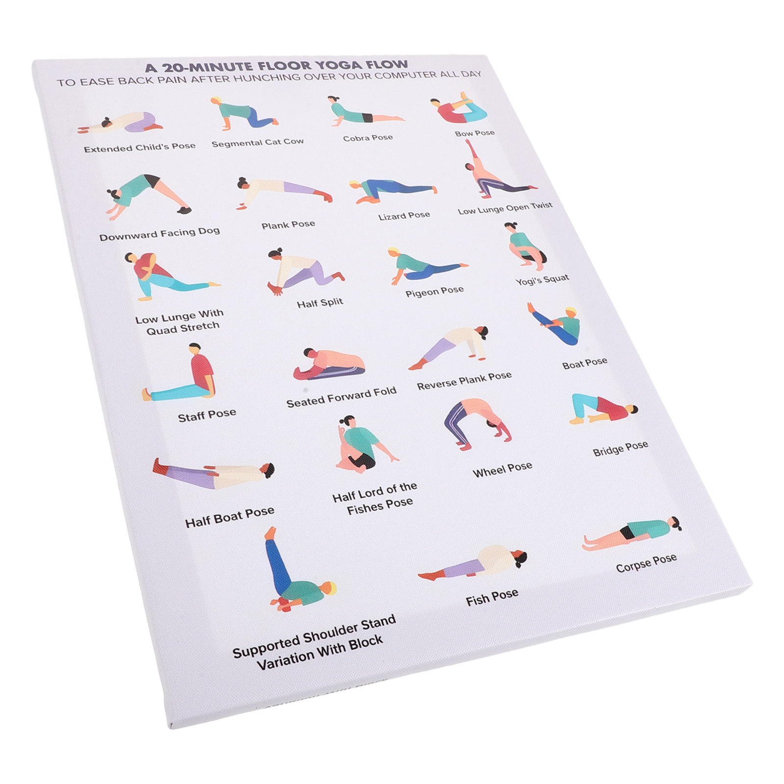 Yoga Poster Wall Art Bundle Mo - Home Office Quotes 리뷰 및 가격