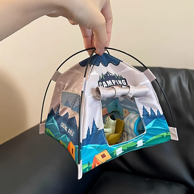 Mini Tent Desktop Ornament Cre - Home Office In Living Room 리뷰 및 가격