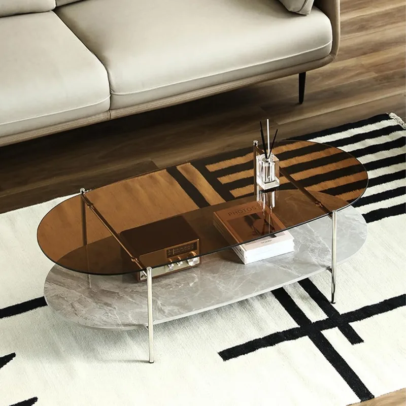 -Glass Coffee Table, 2-Tier Mo - Home Office Quotes 리뷰 및 가격