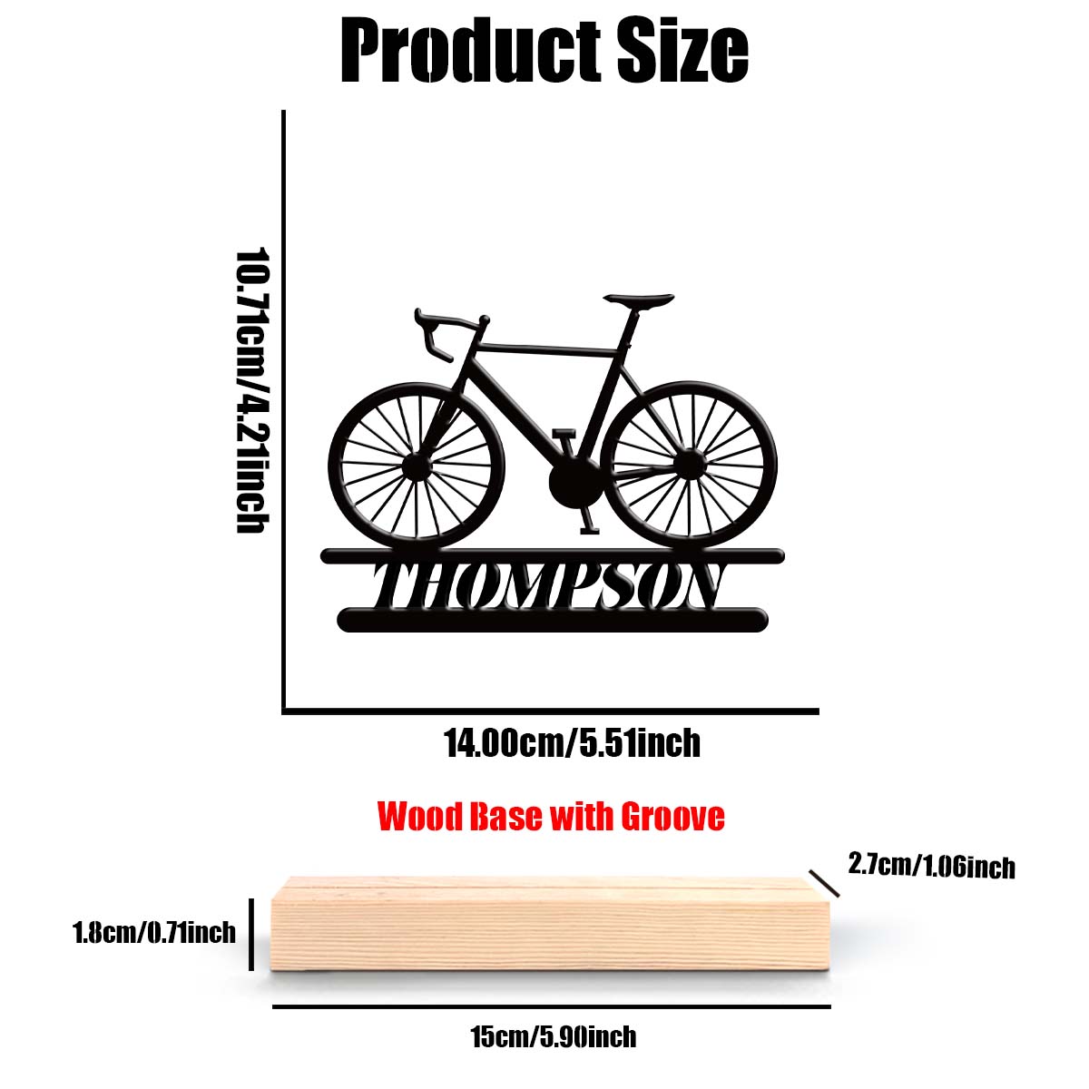 1Pc Csutom Mountain Bike Woode - Home Office Gifts 리뷰 및 가격