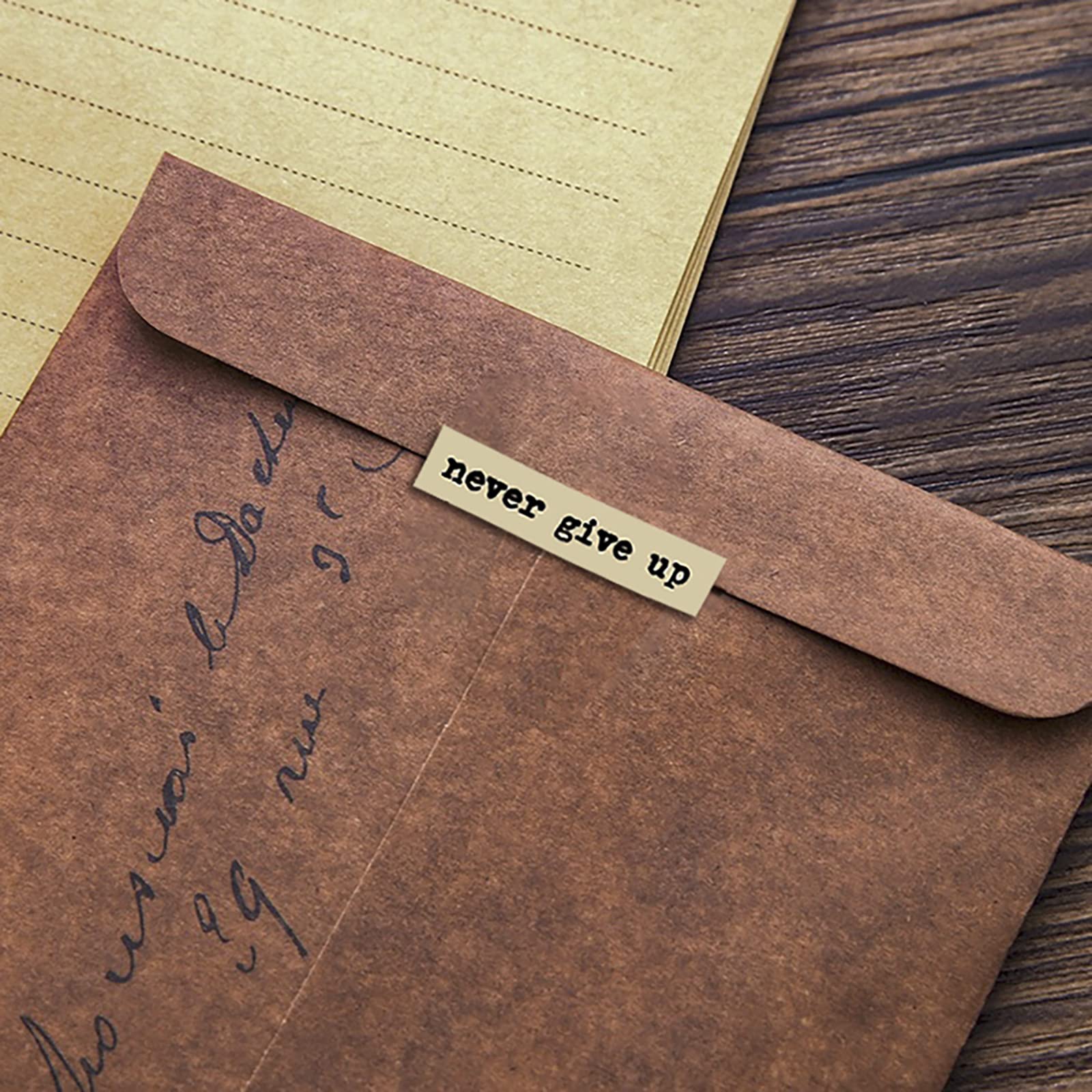 8pcs Brown Notes Quote Sticker - Home Office Quotes 리뷰 및 가격