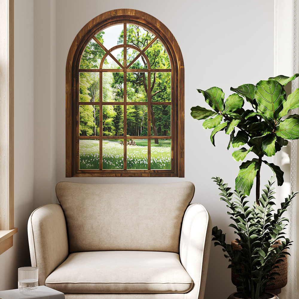 Fake Window Wall Stickers Plan - Home Office Windows 리뷰 및 가격