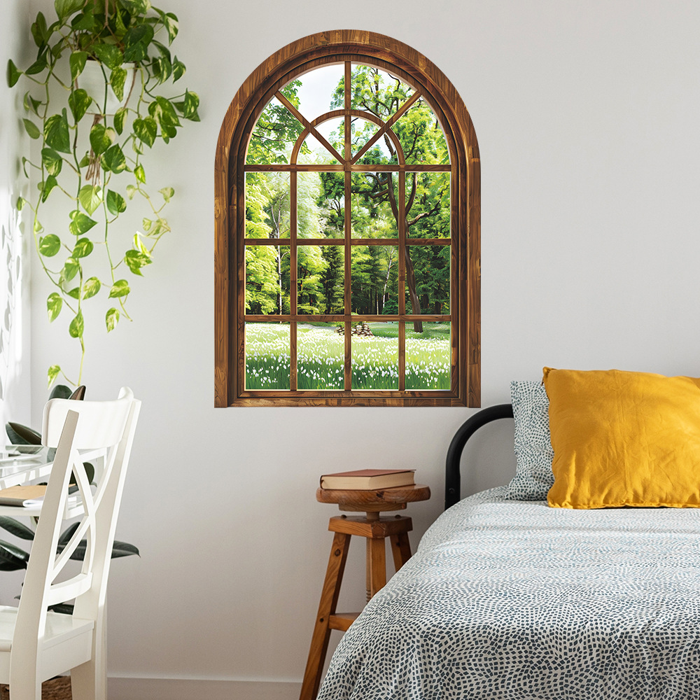 Fake Window Wall Stickers Plan - Home Office Windows 리뷰 및 가격