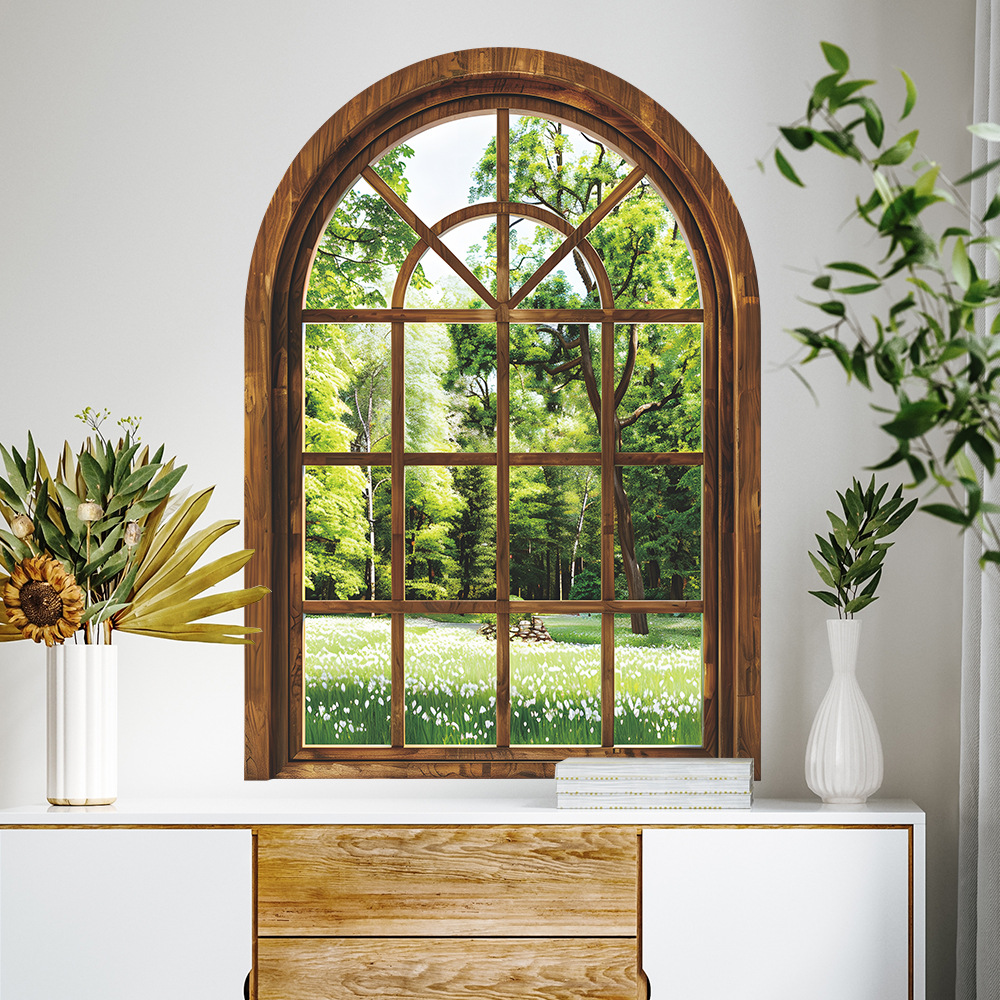 Fake Window Wall Stickers Plan - Home Office Windows 리뷰 및 가격
