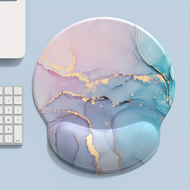 Powder Blue Gradient Marble Te - Wrist Rest Pad 리뷰 및 가격