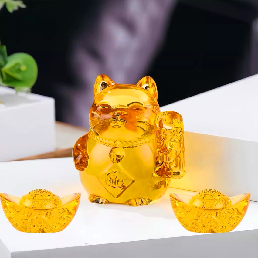 Lucky Cat Desk Ornament,Money  - Home Office Feng Shui 리뷰 및 가격