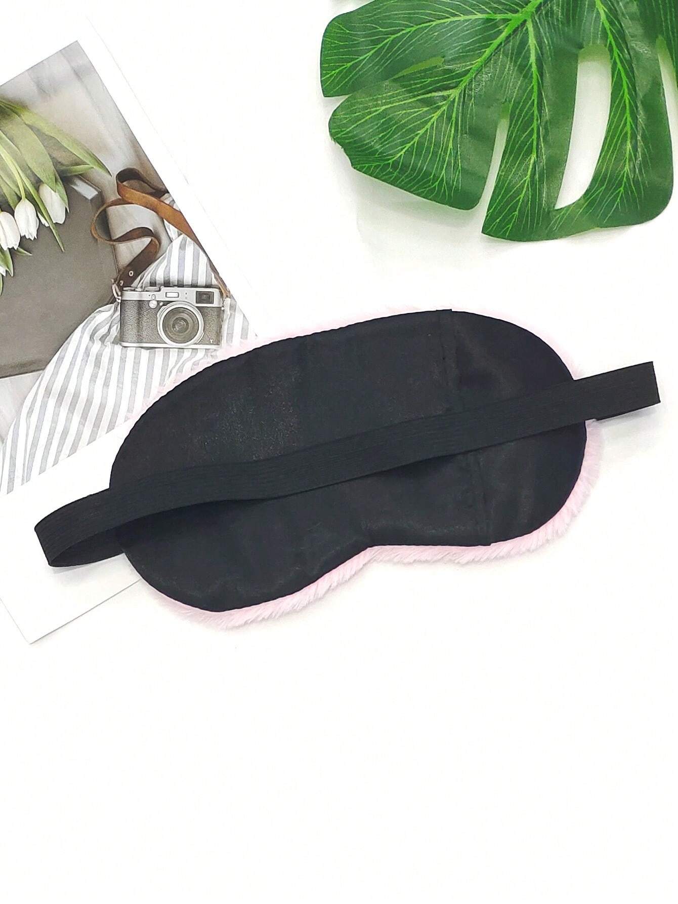 1pc Pink Plush Cute Eye Mask,  - Home Office Gifts 리뷰 및 가격
