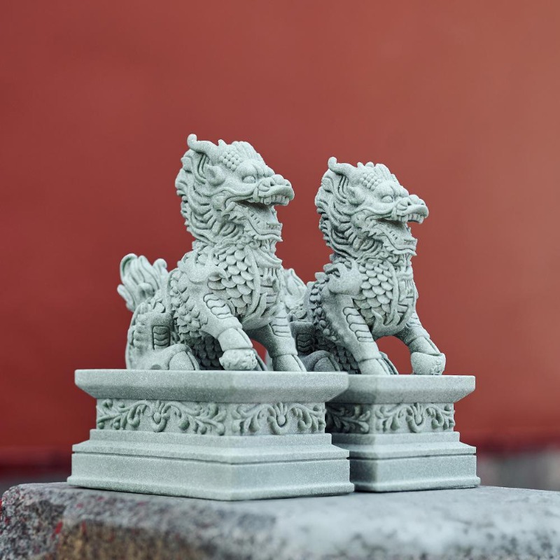 1 Pairs Guardian Kylin Statues - Home Office Feng Shui 리뷰 및 가격