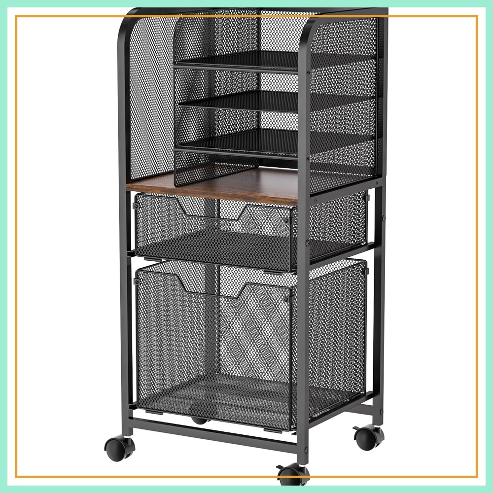 6-Tier Rolling File Cart with  - Rolling File Cart 리뷰 및 가격