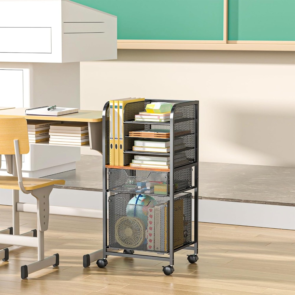 6-Tier Rolling File Cart with  - Rolling File Cart 리뷰 및 가격