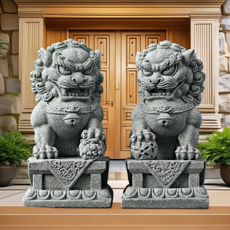 sandstone Kirin mascot sculptu - Home Office Feng Shui 리뷰 및 가격