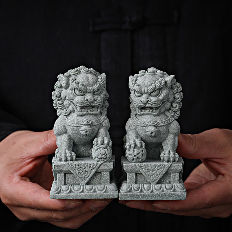 sandstone Kirin mascot sculptu - Home Office Feng Shui 리뷰 및 가격