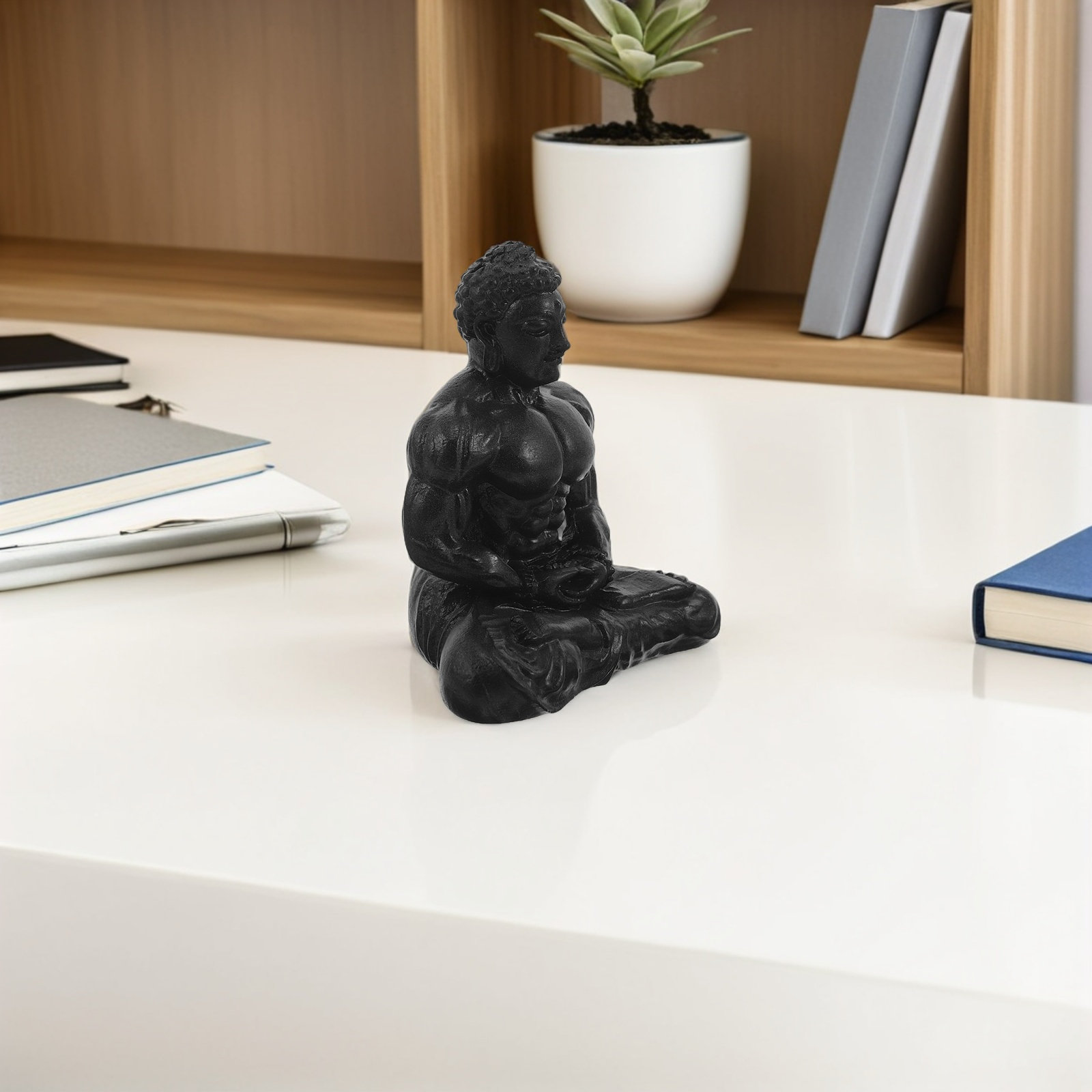 Vintage Handmade Resin Buddha  - Home Office Feng Shui 리뷰 및 가격