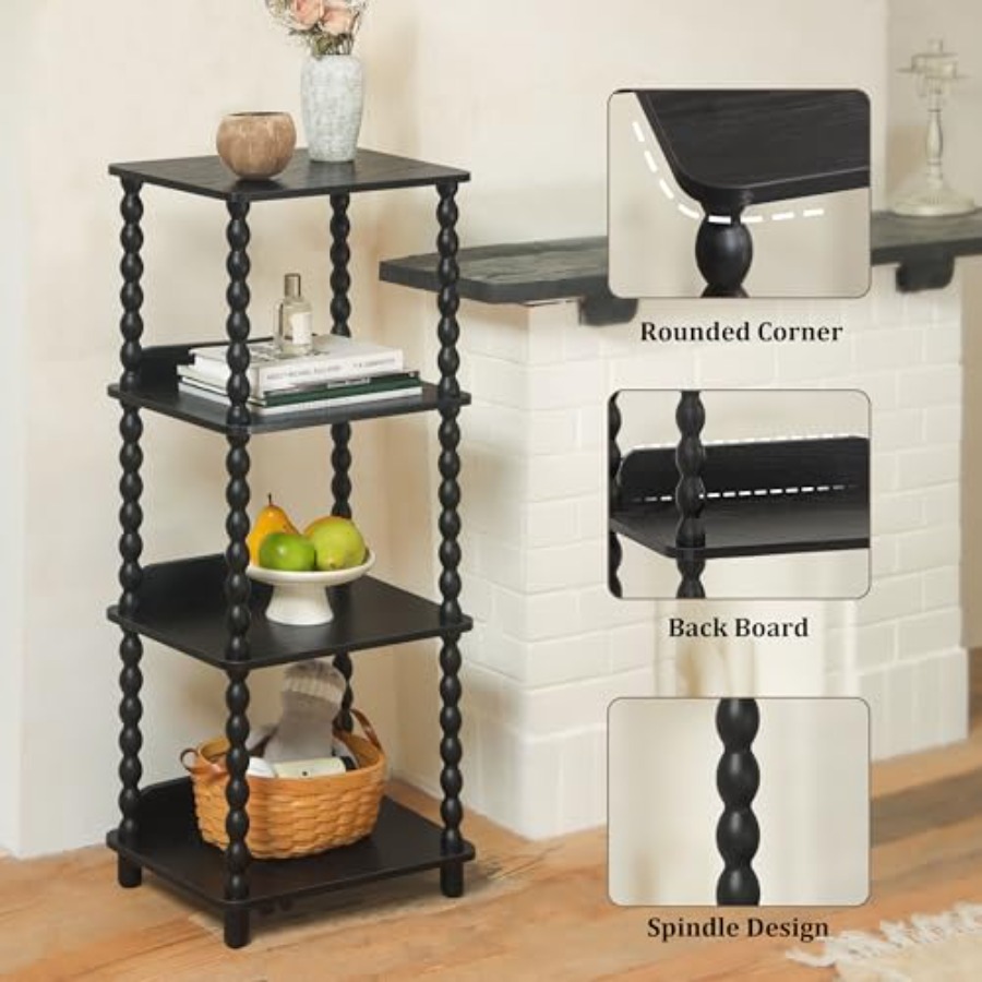Book Shelf, 4-Tier Bookshelf w - Bookcase Wood Shelf 리뷰 및 가격