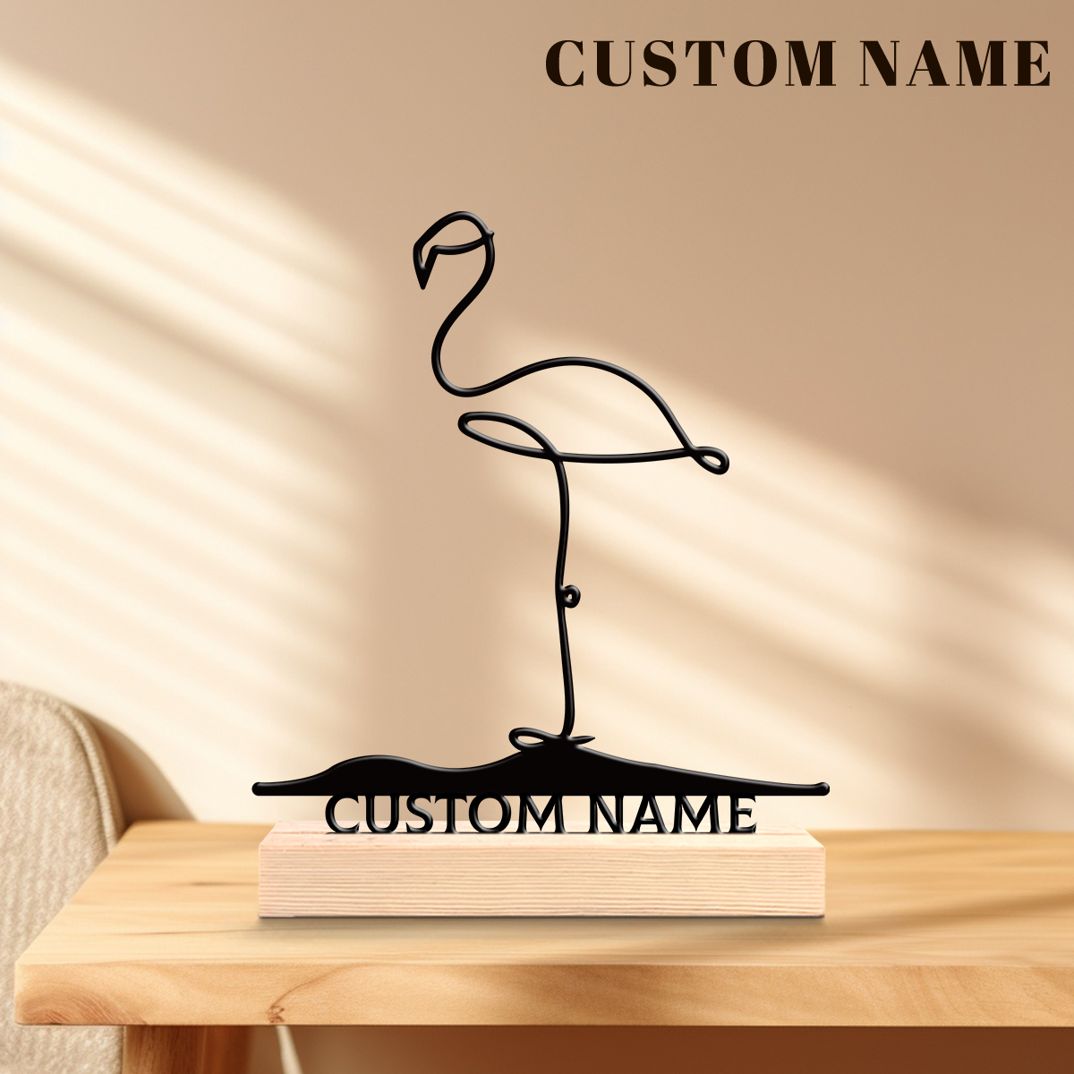 1Pc Csutom Name Cute Flamingo  - Home Office Gifts 리뷰 및 가격