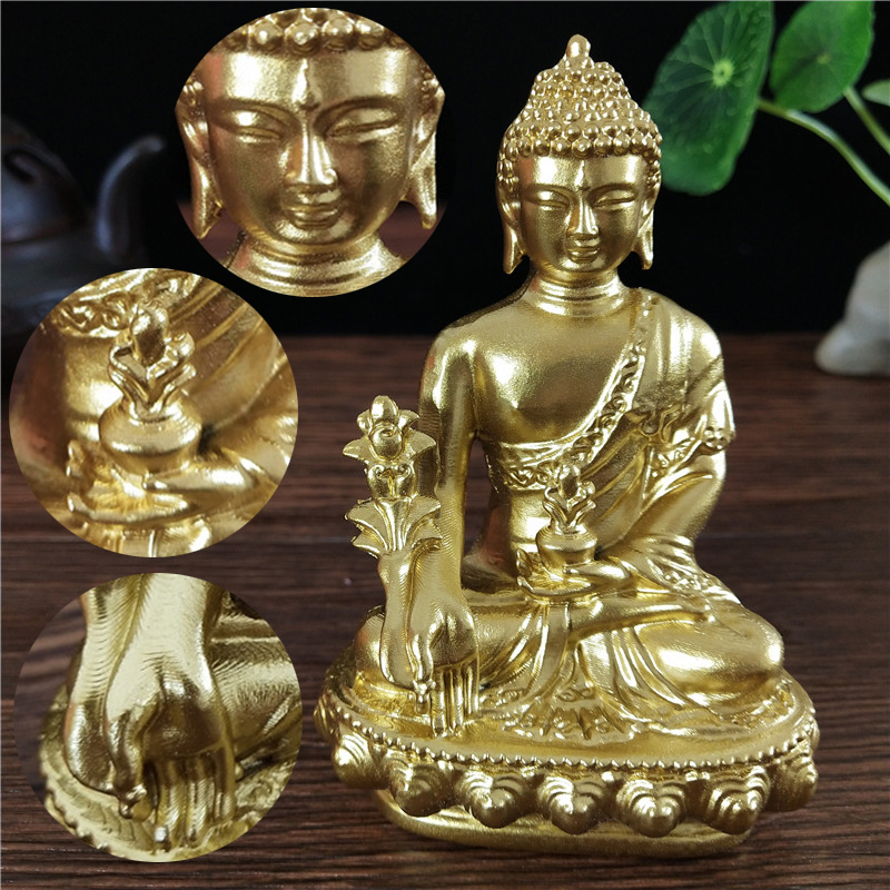 Goldn Medicine Buddha Statue W - Home Office Feng Shui 리뷰 및 가격