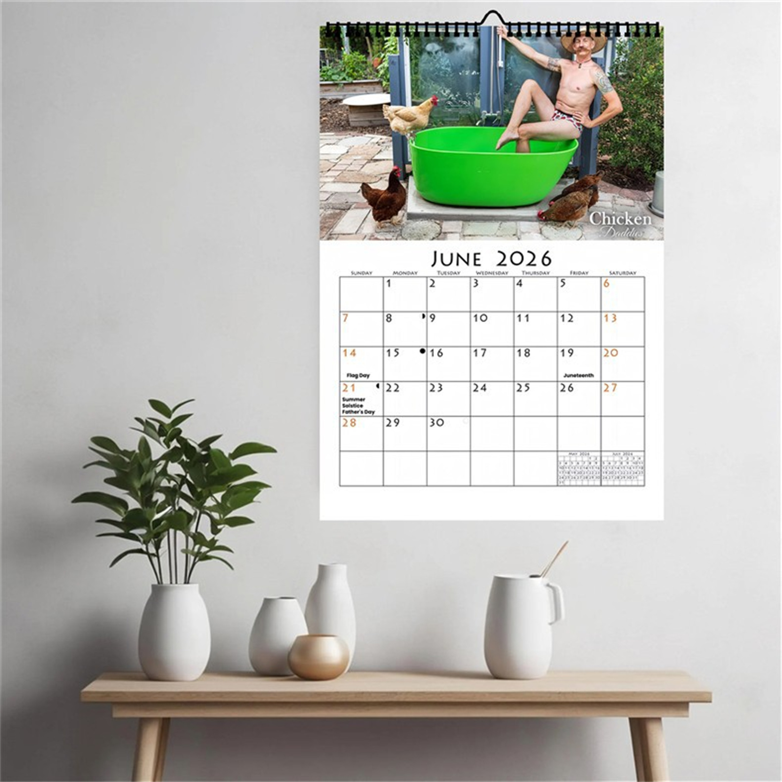 2026 Funny Chicken Daddy Wall  - Home Office Gifts 리뷰 및 가격