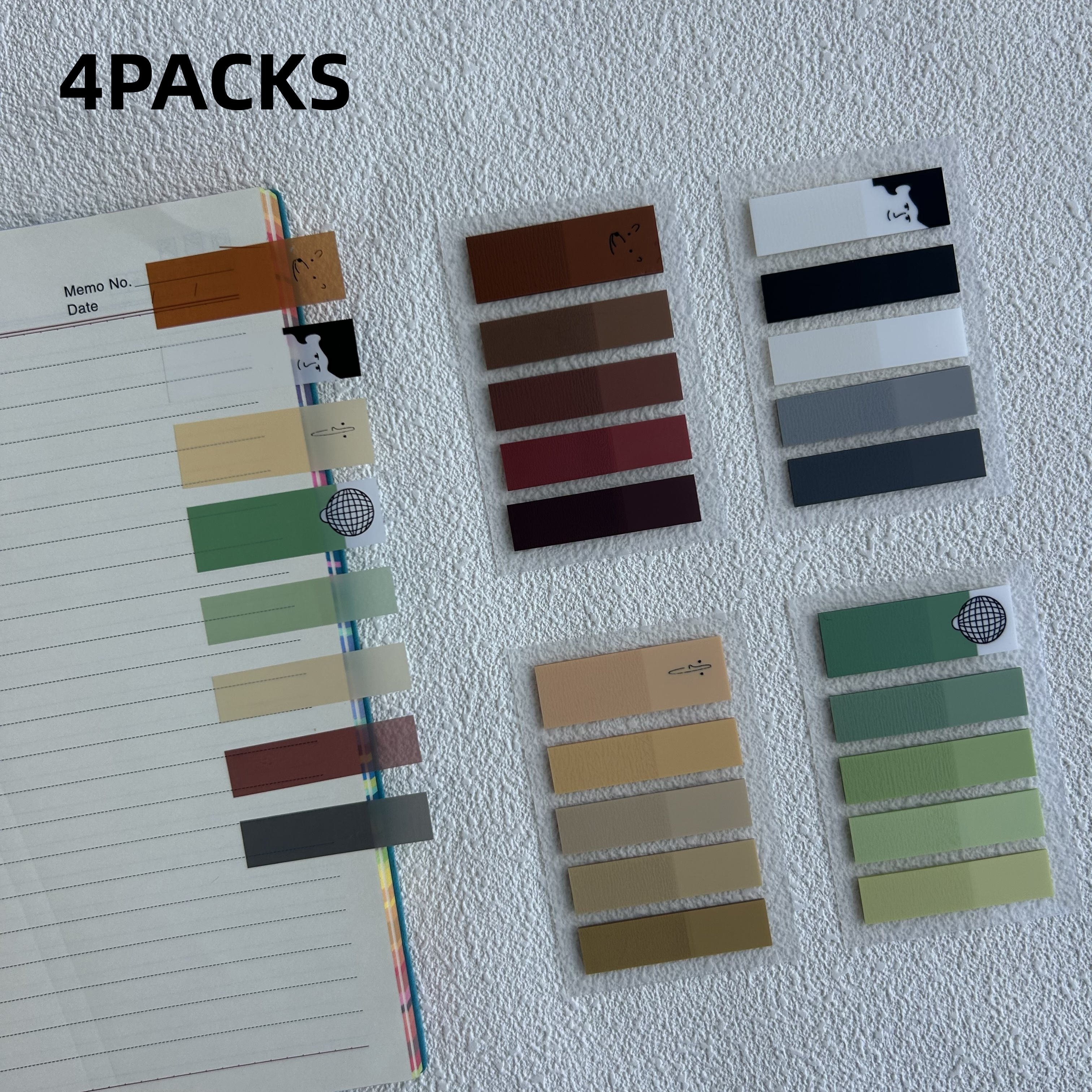 4Packs Transparent Sticky Note - Sticky Note Dispenser 리뷰 및 가격