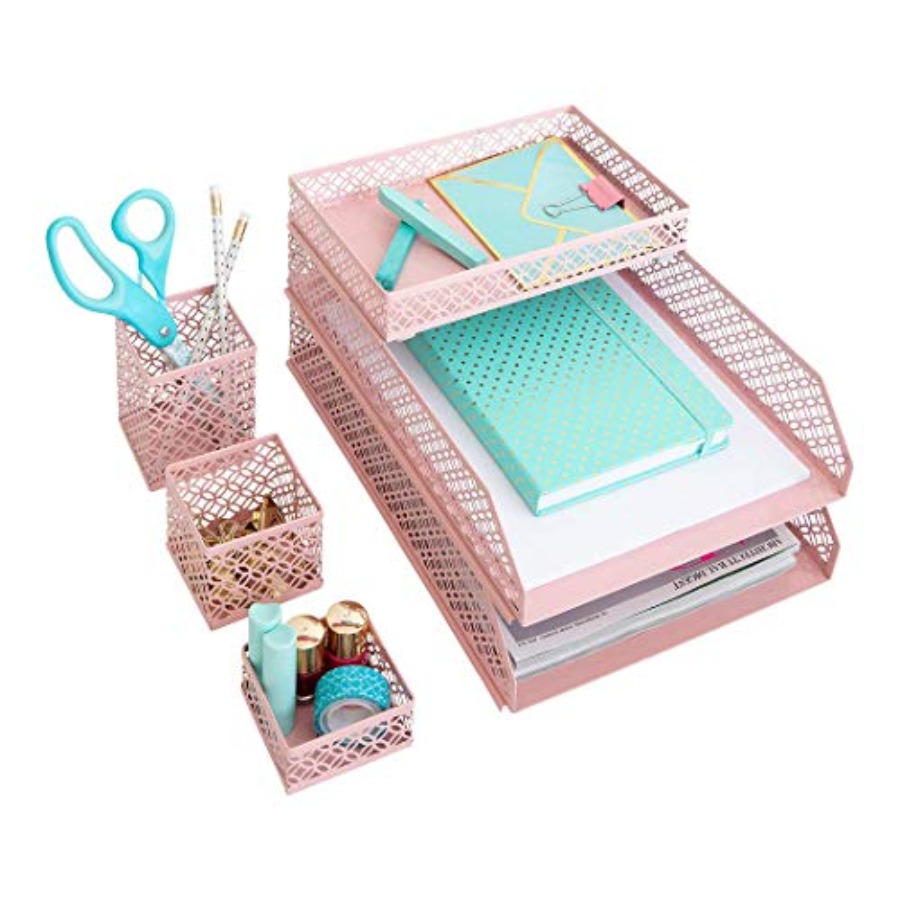Desk Organizer Set for Women 6 - Letter Tray Desk 리뷰 및 가격
