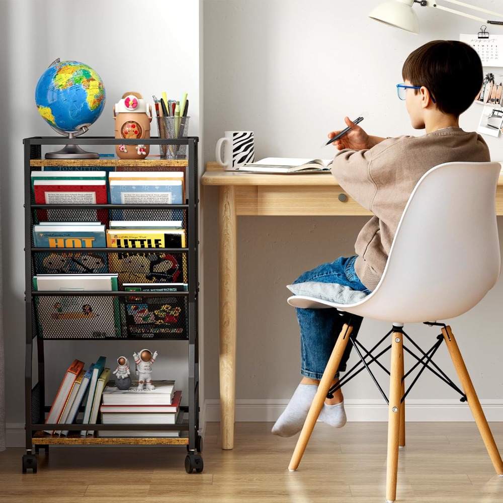 8-Tier Rolling Book Cart with  - Rolling File Cart 리뷰 및 가격