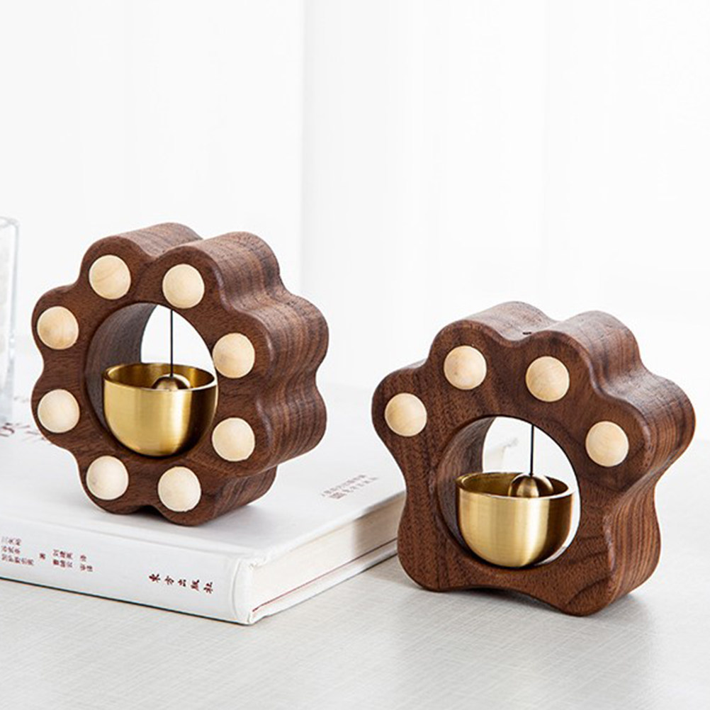 Wooden Door Bell Paw Design Sh - Home Office Windows 리뷰 및 가격