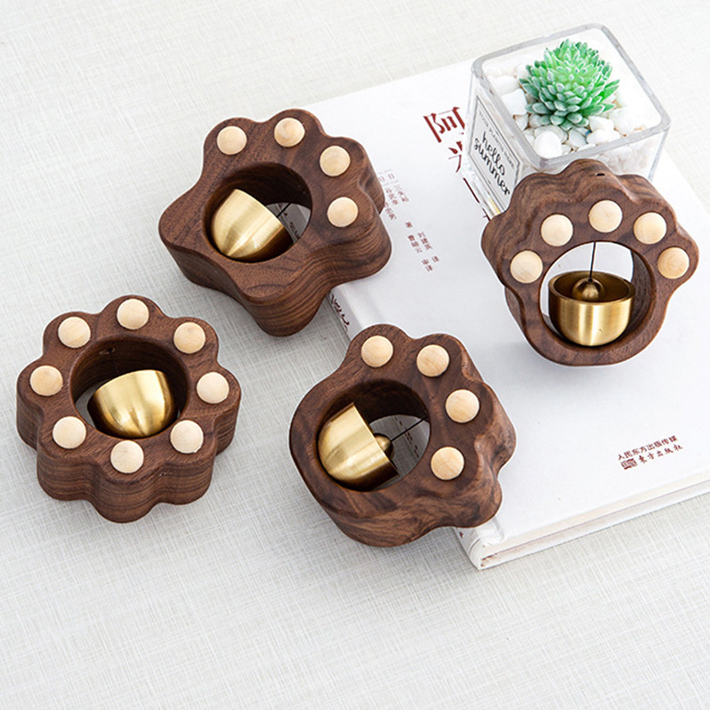 Wooden Door Bell Paw Design Sh - Home Office Windows 리뷰 및 가격