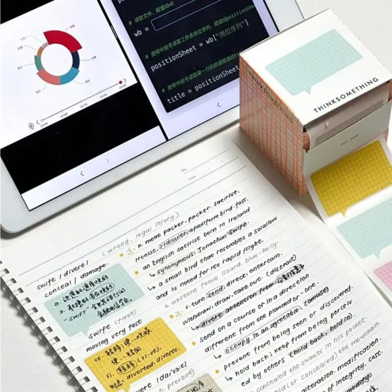 100PCS/Set Pull-out Memo Pad C - Sticky Note Dispenser 리뷰 및 가격