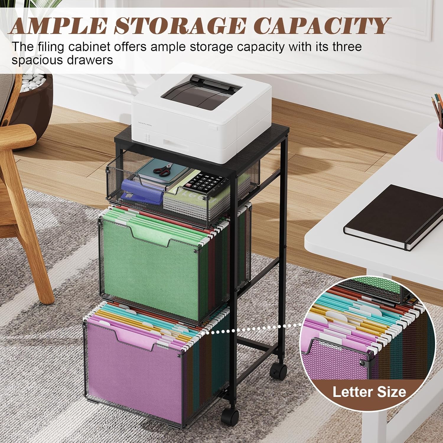 3 Drawer Mobile File Cabinet w - Rolling File Cart 리뷰 및 가격