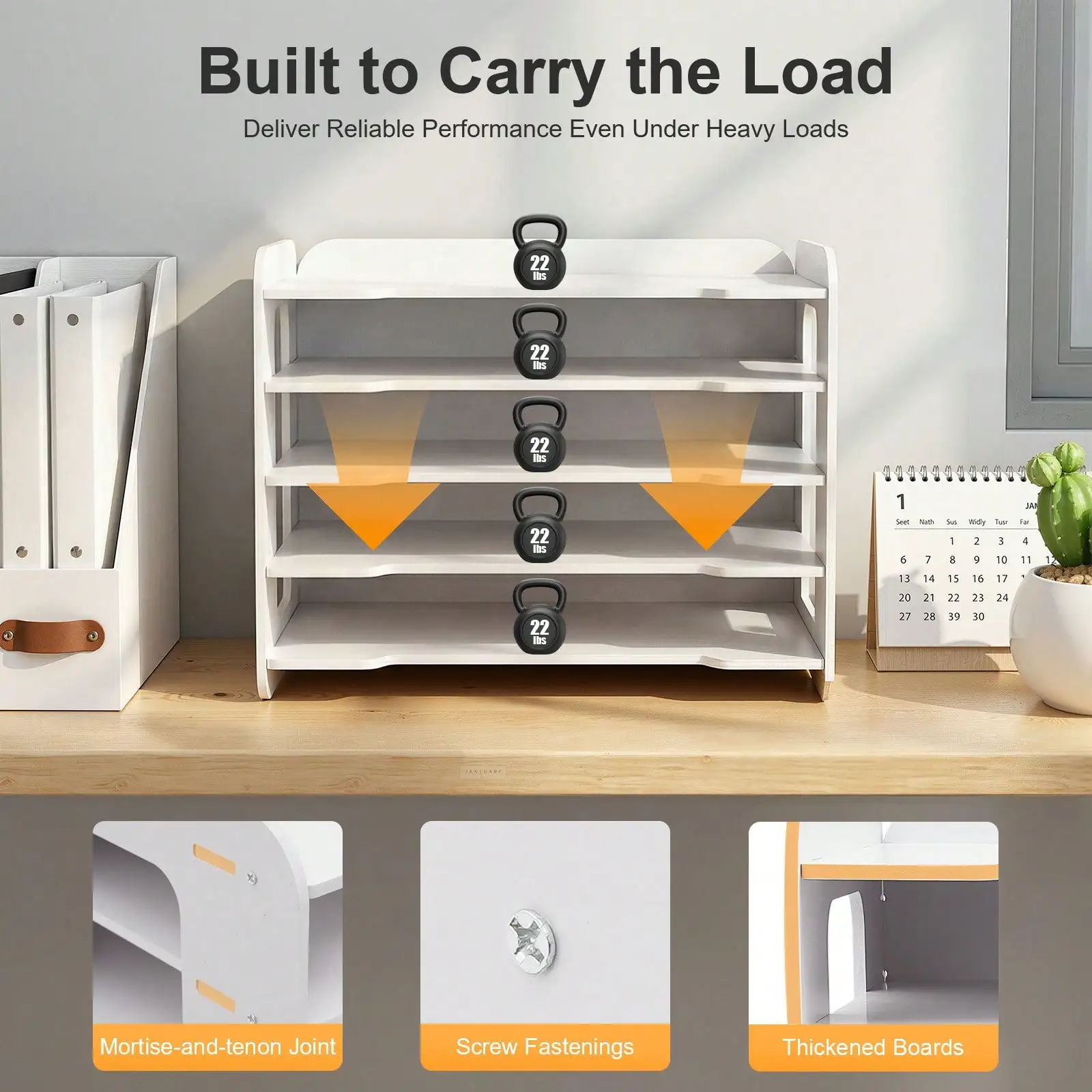 Letter File Organizer, 5-Tier  - Letter Tray Desk 리뷰 및 가격