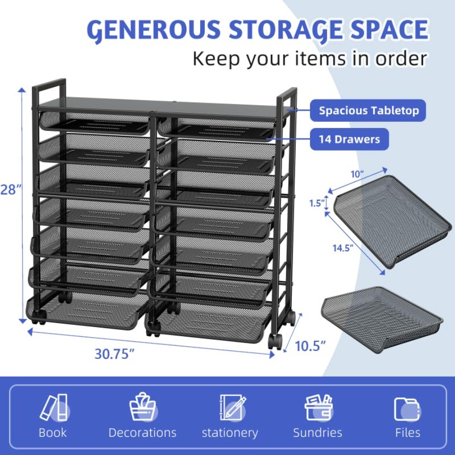 Rolling File Storage Cart 15-T - Rolling File Cart 리뷰 및 가격