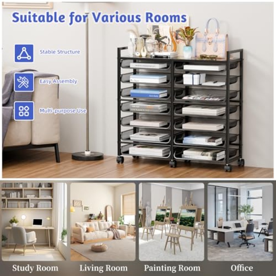 Rolling File Storage Cart 15-T - Rolling File Cart 리뷰 및 가격