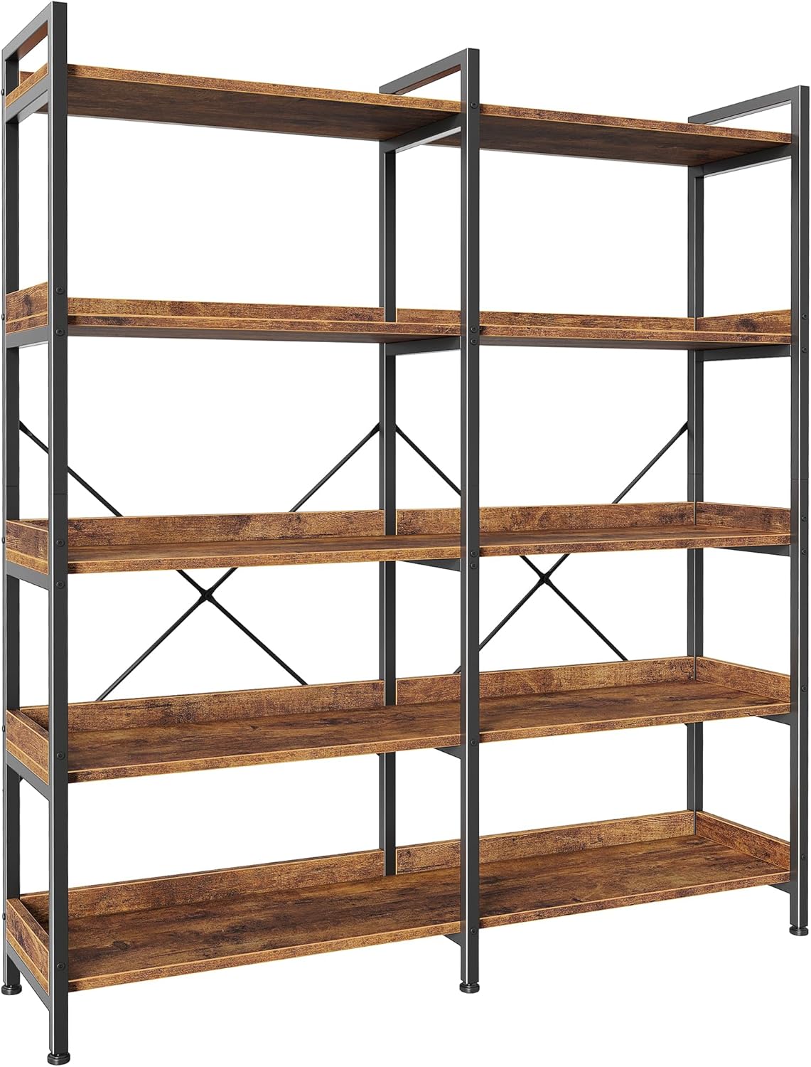 5-Tier Bookshelf with 10 Open  - Bookcase Wood Shelf 리뷰 및 가격