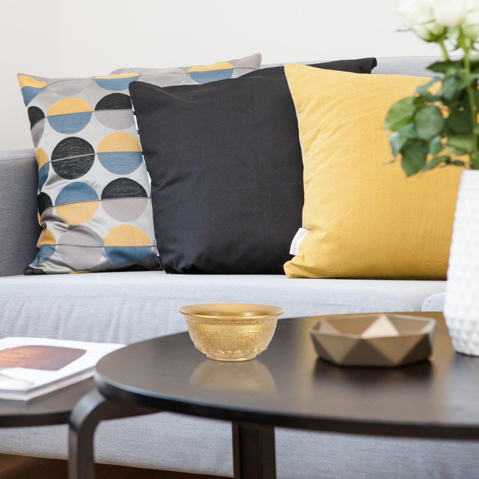 Lotus Prosperity Bowl Golden A - Home Office Feng Shui 리뷰 및 가격