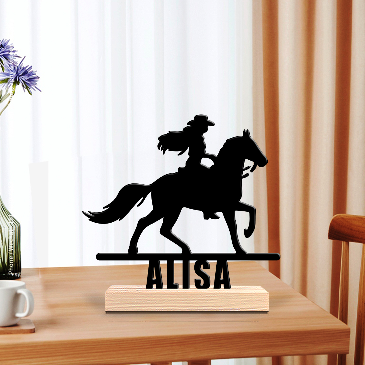 1Pc Csutom Horse Ridding Girl  - Home Office Gifts 리뷰 및 가격