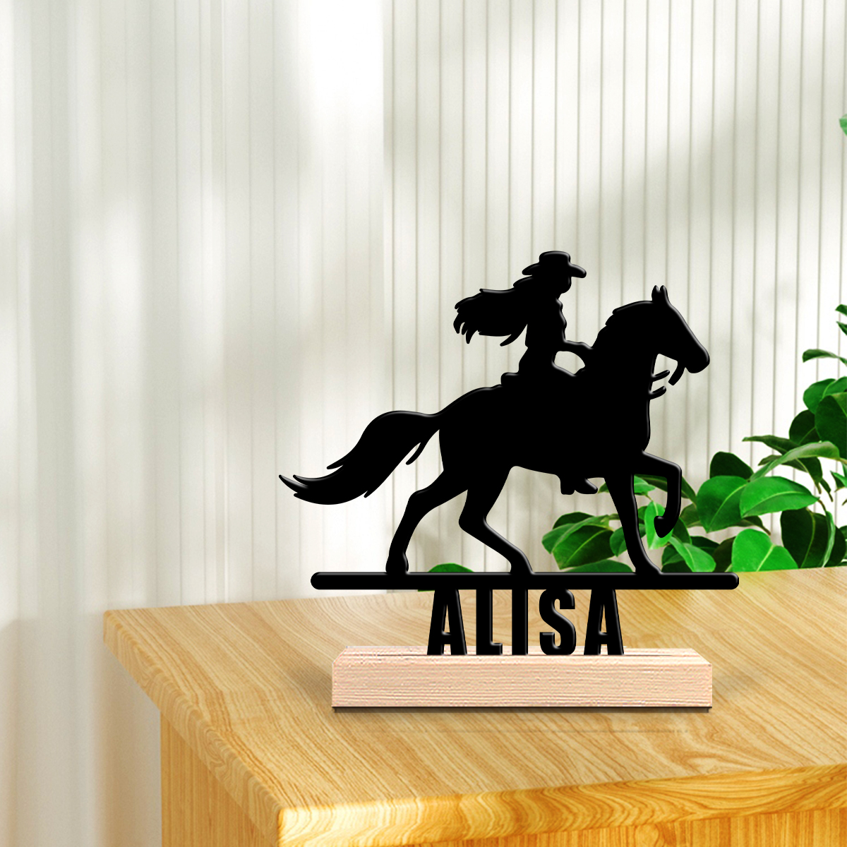 1Pc Csutom Horse Ridding Girl  - Home Office Gifts 리뷰 및 가격