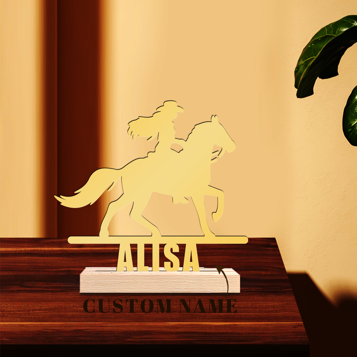 1Pc Csutom Horse Ridding Girl  - Home Office Gifts 리뷰 및 가격