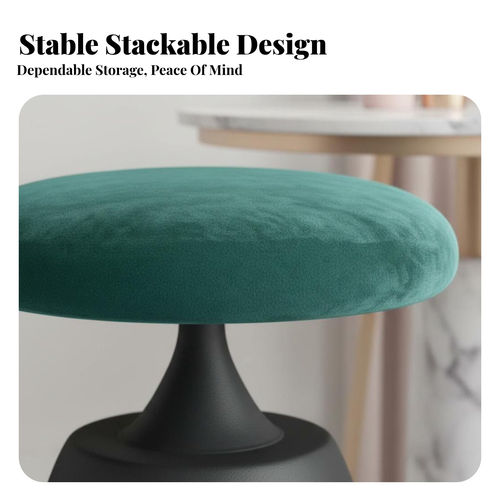 Round Upholstered Pouf Light L - Home Office In Living Room 리뷰 및 가격