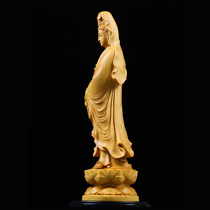 Natural Cypress Guanyin  Buddh - Home Office Feng Shui 리뷰 및 가격