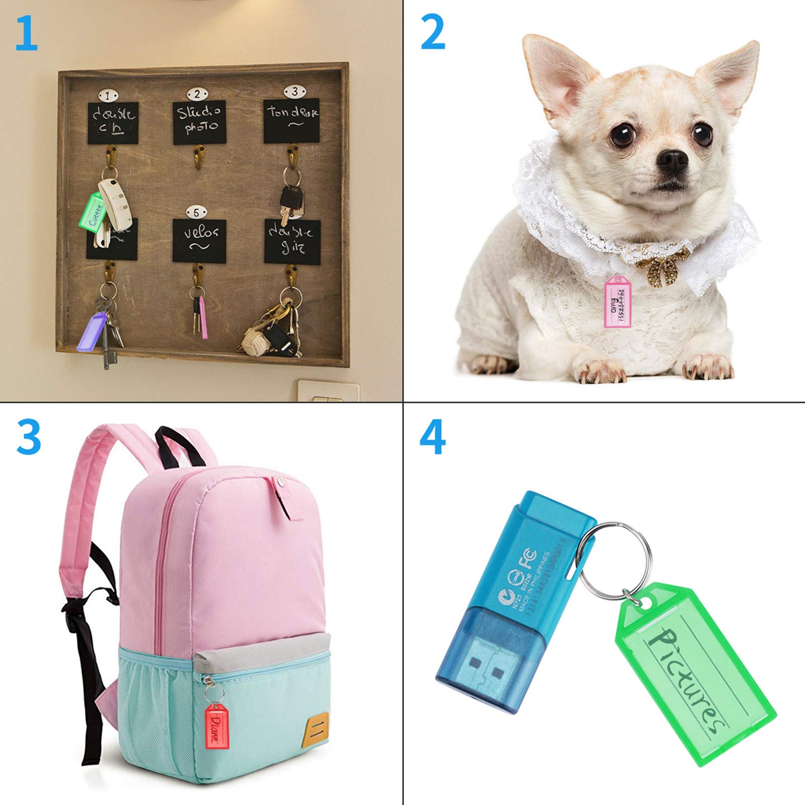 16 Pack Plastic Key Tags with  - Home Office Windows 리뷰 및 가격