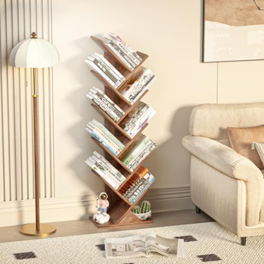 Tree Book Shelf, Floor Standin - Bookcase Wood Shelf 리뷰 및 가격