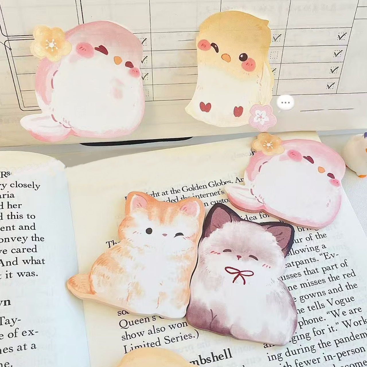 20 Sheets Cute Cartoon Animal  - Sticky Note Dispenser 리뷰 및 가격