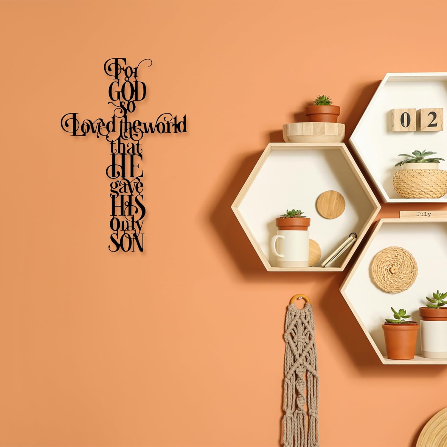 Cross Wall Decor with For God  - Home Office Quotes 리뷰 및 가격