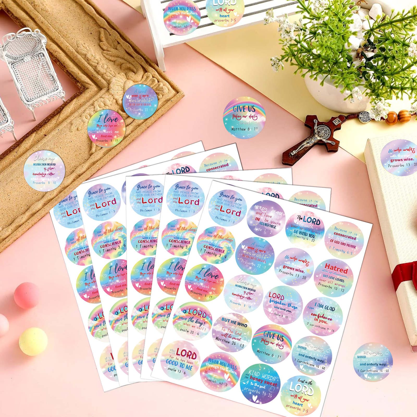 200 Pcs Christian Religious St - Home Office Quotes 리뷰 및 가격