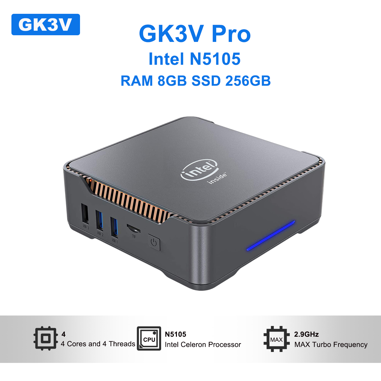 GK3V Pro mini pc Intel N5105 R - Home Office Windows 리뷰 및 가격